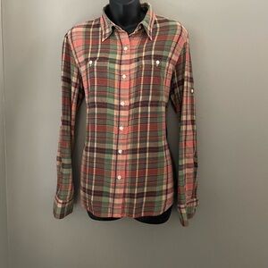 Ralph Lauren Plaid Flannel Button Down Shirt